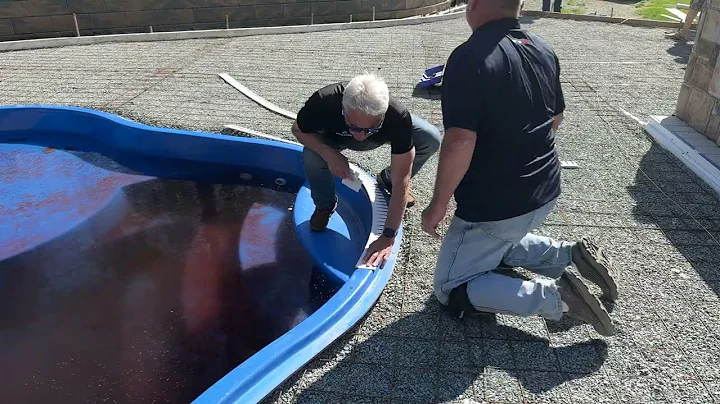 Installing Z Poolform Receiver Track on fiberglass pool with narrow top wall