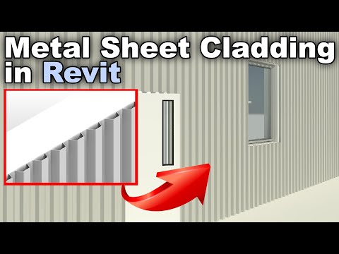 Metal Sheet Cladding in Revit Tutorial