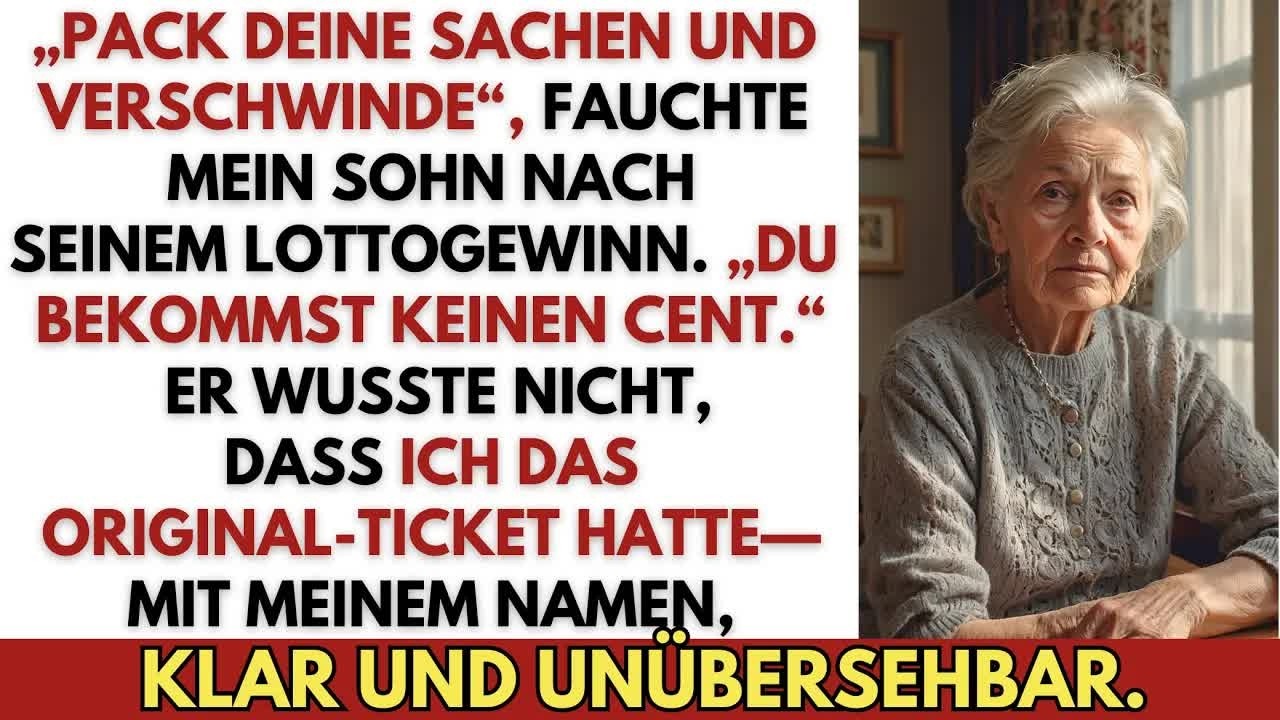 „Pack deine Sachen und verschwinde“, sagte mein Sohn – doch das Ticket trug meinen Namen