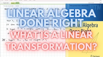 (3.A) Linear Algebra Done Right: Linear Maps