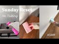Sunday Reset | Clean With Me | Entire Apartment Deep Clean | ASMR *no talking* 🎀🩰 slow living 