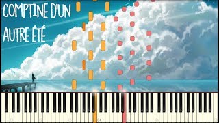 Yann Tiersen - Comptine d'un autre été (Amelié) Piano Tutorial (Sheet Music) [MIDI]