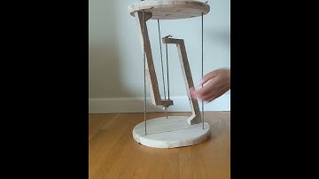 Person Balances Table Over Thin Ropes by Applying Physics Principle of Tensegrity to it - 1190414