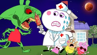 Peppa Zombie Apocalypse, Zombies Appear At The Pig House‍♀ | Peppa Pig Funny Animation