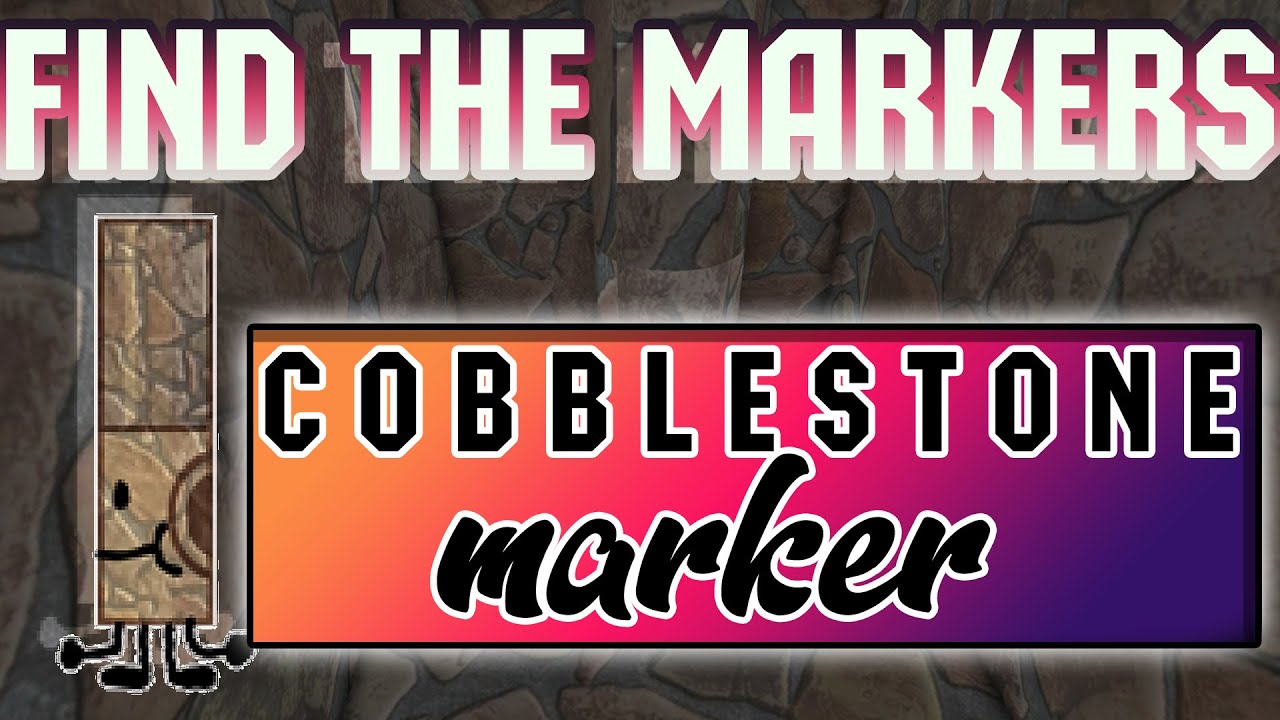 *NEW* update in Find The Markers (185) how to find *COBBLESTONE
