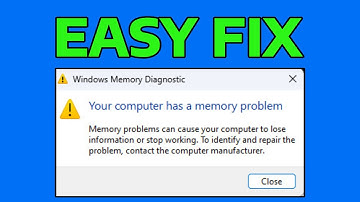 How To Fix Your Computer Has A Memory Problem Error in Windows