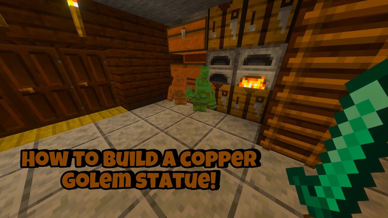 Minecraft How To Craft A Copper Golem Statue!