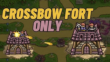 Kingdom Rush Frontiers: Temple of Evil - Crossbow Fort Tower Max Level vs Endless Waves of Enemies