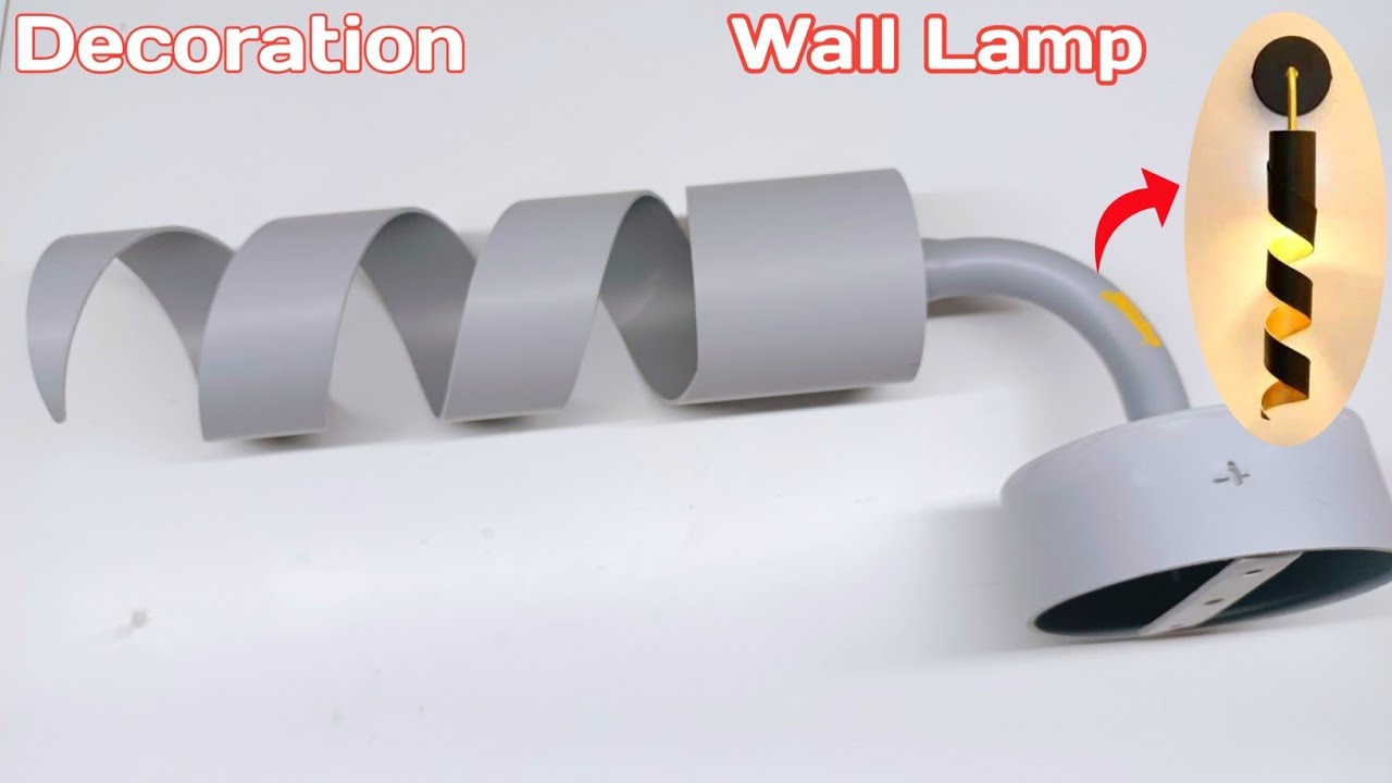 How to Make a Modern Wall Decoration Lamp From PVC Pipe Hanging Light