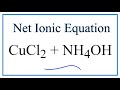 Net Ionic Equations and Spectator Ions
