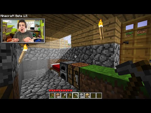 Survival on the very first version of Minecraft - COZY HOUSE #1