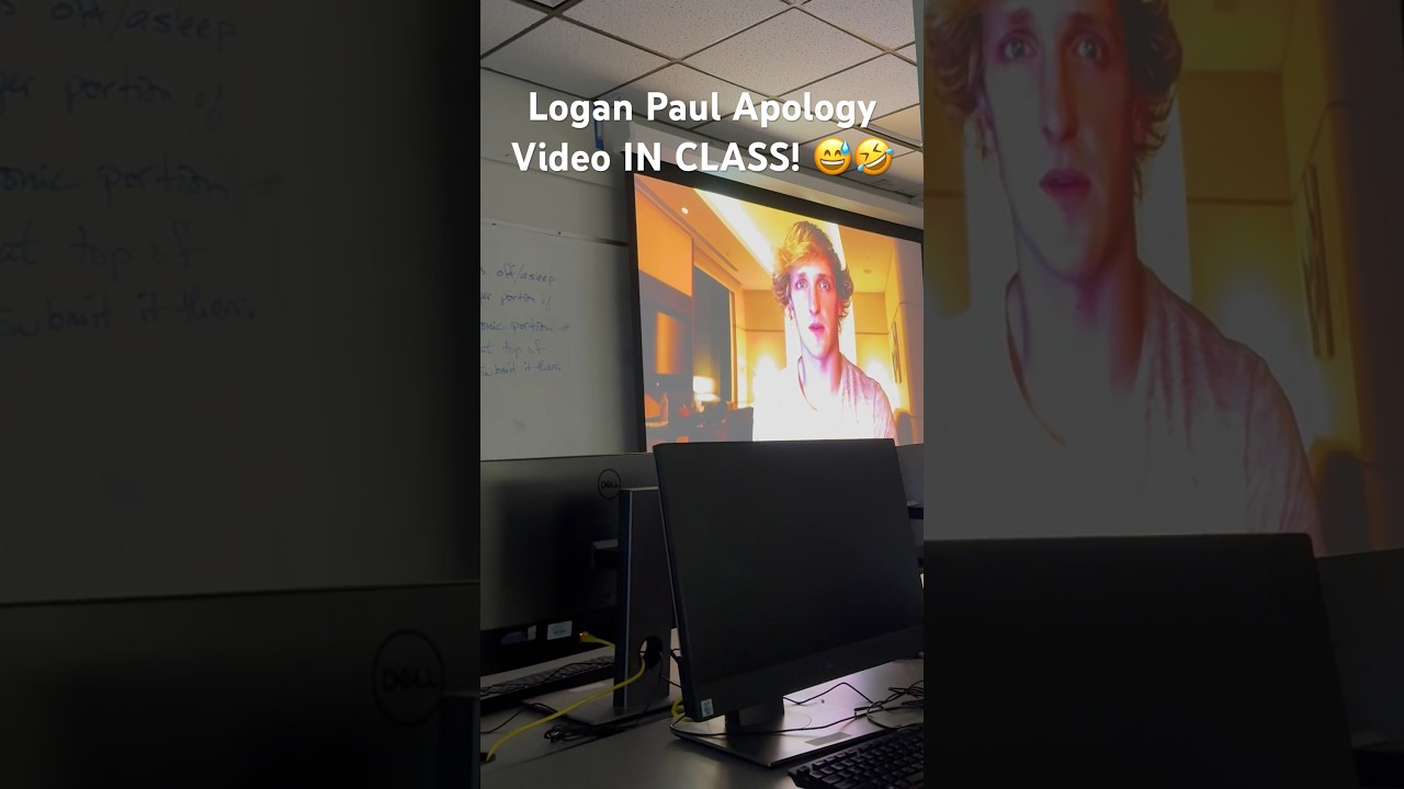 Logan Paul Apology Video IN CLASS! 😲 