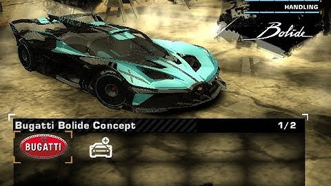 NFS Most Wanted : Bugatti Bolide Concept