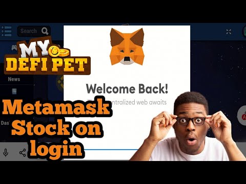 My defi pet metamask stock on login error problem fixed