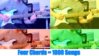 Learn your First Four Chords - The Easiest Way and the Proper Way (1000 songs with these 4 Chords!)