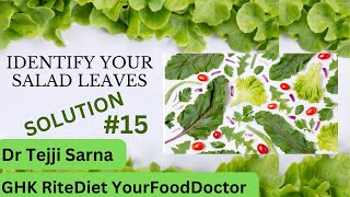 Upgrade Your Salad Leaves Knowledge | Food Quiz #15 | GHK RiteDiet by Dr. Tejji Sarna
