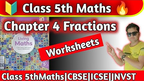 Class 5 Maths Chapter  4 Fractions | Worksheet |Class 5th Maths Ratna Sagar|hpsgurugram|Naresh Sir