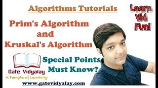 Difference between Prim's and Kruskal's Algorithm | Conceptual Points for Exams