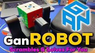 Gan ROBOT 🤖 356i Smart Cube Scrambler and Solver