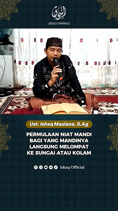Kalau mandinya ke sungai, maka permulaan niatnya??
