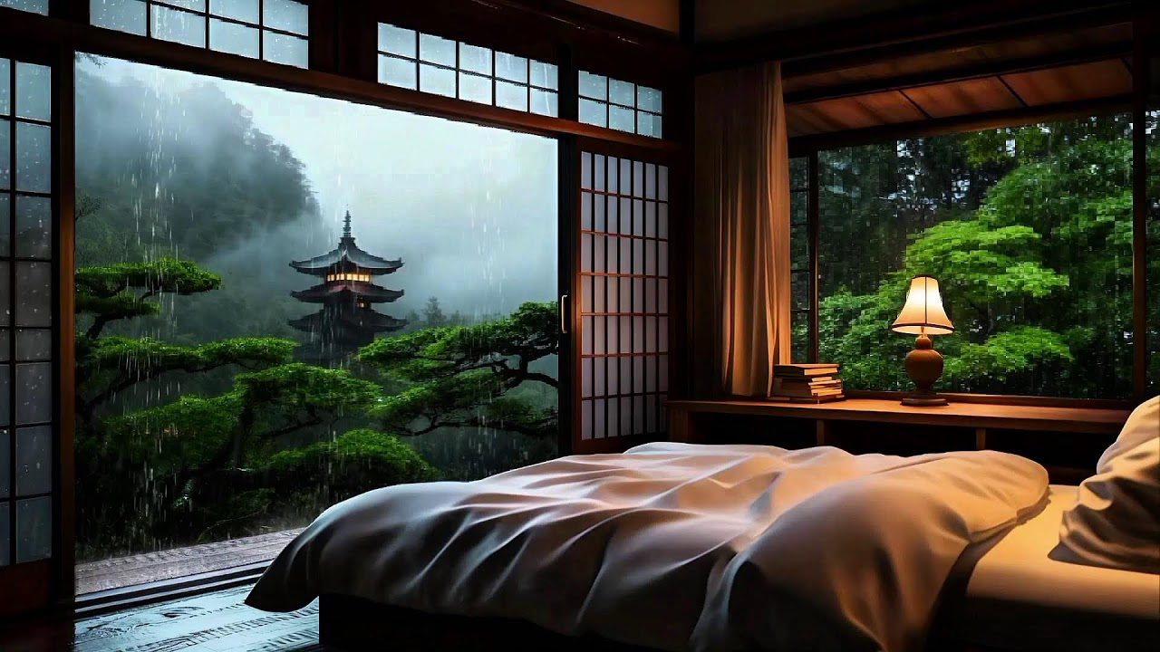 DEEP SLEEP TONIGHT - Relaxing Rain + Soft Music for Insomnia Help