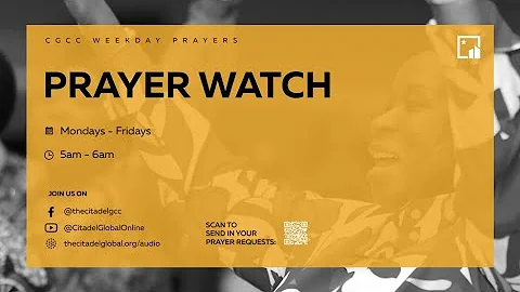 Join us for Thursday morning prayers!!! w/ Adewale Adelowo