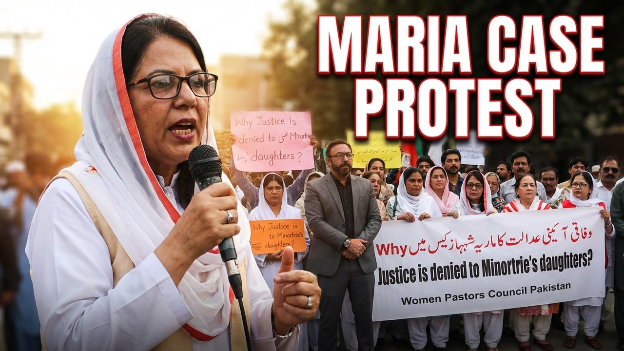 PROTEST|MARIA BY WOMEN PASTORS CUNCIL وفاقی آئینی عدالت کا ماریہ شہباز کیس میں حالیہ فیصلہ نا منظور