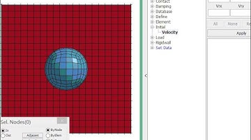 LS-PrePost Workshop5 - Create Initial Velocity of the Ball
