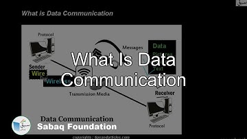 What is data communication, Computer Science Lecture | Sabaq.pk