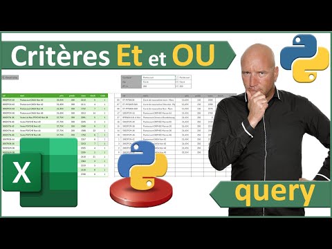 Critères ET et OU par formule Python dans Excel