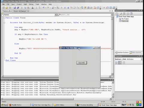 Visual Basic Tutorials: Ep2 - Yes/No Message Boxes