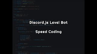 NodeJS & MongoDB | Discord.js | Level Bot | Speed Coding