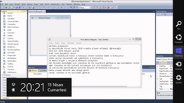 Visual Basic 2010 Media Player Yapımı,Media Player Ekleme