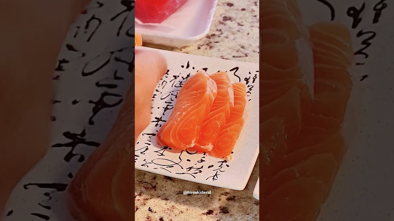 Primeira vez fazendo sashimi... Ainda aprendendo, mas pelo menos o Odiichan gostou😆🍣 #sashimi #food