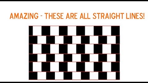 8 MIND-BLOWING Optical Illusions - THESE ARE ALL STRAIGHT LINES