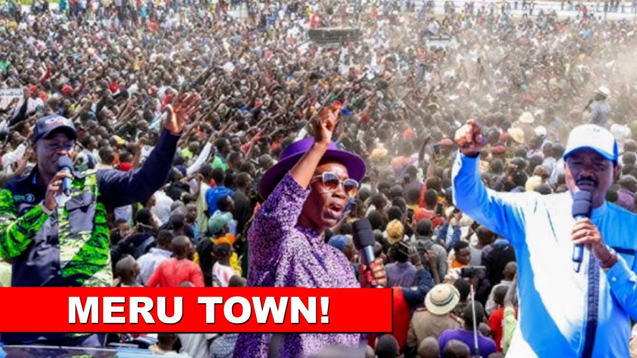 LIVE: Gachagua, Kalonzo and other united opposition Mega Rally in Meru Town to populatrise Wantam!