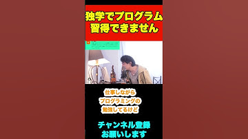 仕事しながらプログラミングを勉強してますが2年間習得できません【ひろゆき】#shorts #プログラミング #独学 #スクール