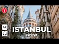 ISTANBUL - Turkey 🇹🇷 4K Walking Tour 4K | Street Walk in Galata