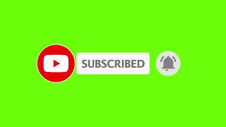 Youtube Animated Green Screen Subscribe Button With Bell Icon