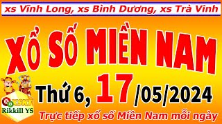 Trực tiếp xổ số MIỀN NAM hôm nay ngày 17/5/2024 (xs Vĩnh Long, xs Bình Dương, xs Trà Vinh)