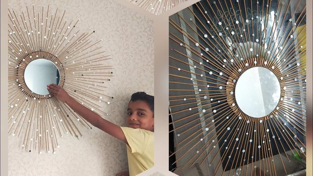 sunburst mirror , home decor, wall decor 
