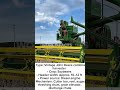 Vintage John Deere Combine Harvesting Soybeans