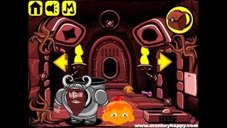 Monkey Go Happy Stage 348 - Devil Dungeon Walkthrough [PencilKids]