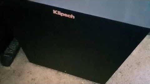 klipsch r-8sw port noise