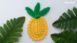 Crochet Pineapple Applique I Crochet Fruit Applique