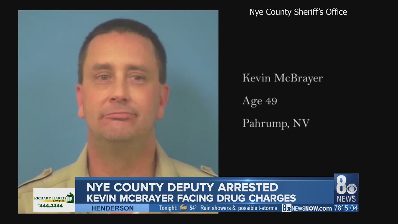 Nye County on-duty deputy arrested for unlawful use of controlled substance