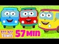 Wheels On The Bus Go Round And Round | Learn Colors | Popular Nursery Rhymes by Teehee Town