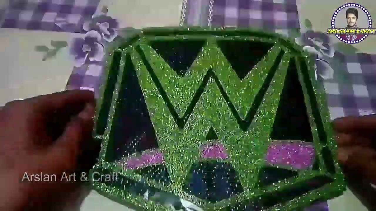 How to Make WWE Championship Belt With Glitter Sheet - Glitter Sheet Craft - Arslan Ali TV