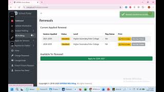 How to Apply for Renewal, Print & Deposit Challan : KP-PSRA School Portal (Step-by-Step Guide)