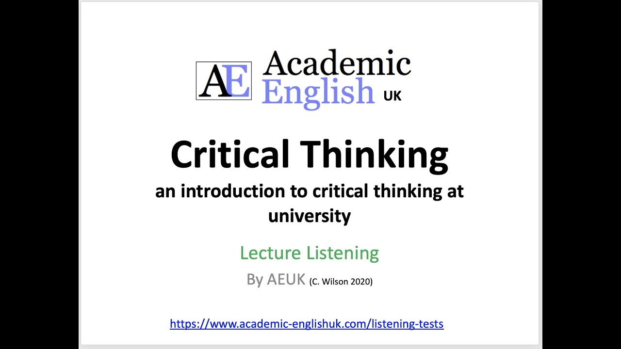 Critical Thinking  Definition, Origins & Examples - Video